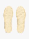 White Essential Leather Fine-Cleat Flatform Trainers  Women