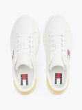 Yellow Logo Embossed Contrast Trainers  Women