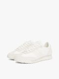 Beige Leather Cleat Classic Runner Trainers  Women