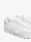 Beige Leather Cleat Classic Runner Trainers  Women