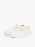 Άσπρο Denim Sneakers Σε Στιλ Πλατφόρμας  Γυναίκες