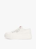 Άσπρο Denim Sneakers Σε Στιλ Πλατφόρμας  Γυναίκες