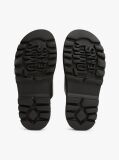 Black Leather Double Strap Cleat Sandals  Women