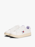 Multi Leather Archive Court Trainers  Women