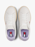Multi Leather Archive Court Trainers  Women