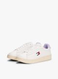 Multi Leather Archive Court Trainers  Women