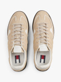 Beige The Greenwich Suede Mixed Texture Trainers  Women
