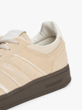 Beige The Greenwich Suede Mixed Texture Trainers  Women