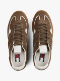 Brown The Greenwich Suede Mixed Texture Trainers  Women