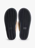 Beige Padded Leather Flip-Flops  Women