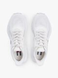 White Mesh Jacquard Knit Cleat Trainers  Women
