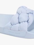 Blue Braided Padded Strap Slides  Women