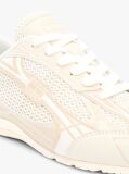 Beige Mesh Panel Archive Runner Trainers  Women
