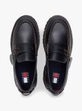 Black Archive Leather Cleat Loafers  Women