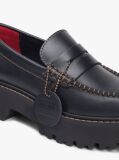 Black Archive Leather Cleat Loafers  Women