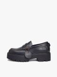 Black Archive Leather Cleat Loafers  Women