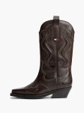 Brown Archive Leather Colour-Blocked Cowboy Boots  Women