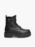 Black Archive Leather Warm Lined Platform Lace-Up Boots  Women