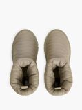 Beige Warm Lined Quilted Snow Boots  Women