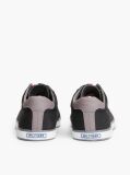 Black Canvas Lace Up Trainers  Men