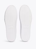 White Leather Logo Lace-Up Trainers  Men