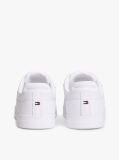 White Essential Leather Lace-Up Trainers  Men