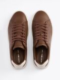 Καφέ Δερμάτινα Sneakers  Άνδρες