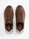 Καφέ Δερμάτινα Sneakers  Άνδρες