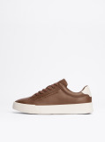Καφέ Δερμάτινα Sneakers  Άνδρες