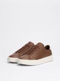 Καφέ Δερμάτινα Sneakers  Άνδρες
