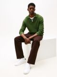 White Pebble Grain Court Trainers  Men