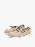Beige Suede Boat Shoes  Men