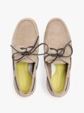 Beige Suede Boat Shoes  Men