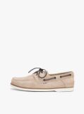 Beige Suede Boat Shoes  Men