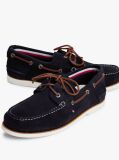 Blue Suede Boat Shoes  Men