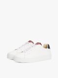 Άσπρο Δερμάτινα Sneakers Cupsole  Άνδρες