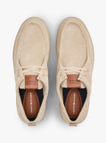 Beige Suede Moc Toe Lightweight Shoes  Men