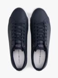 Blue Debossed Logo Trainers  Men