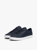 Blue Debossed Logo Trainers  Men