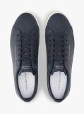 Blue Debossed Logo Trainers  Men