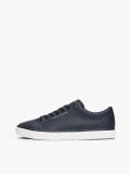 Blue Debossed Logo Trainers  Men