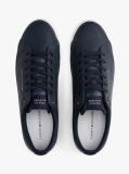 Blue Debossed Logo Trainers  Men