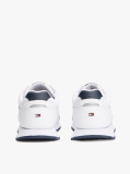 White Contrast Heel Logo Cleat Trainers  Men