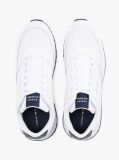 White Contrast Heel Logo Cleat Trainers  Men