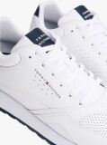 White Contrast Heel Logo Cleat Trainers  Men
