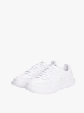 Άσπρο Άνετα Δερμάτινα Sneakers  Άνδρες