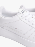 Άσπρο Άνετα Δερμάτινα Sneakers  Άνδρες