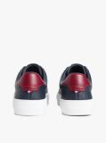 Blue Leather Cupsole Trainers  Men