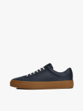 Blue Leather Cupsole Trainers  Men