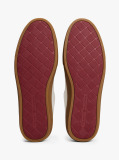 Beige Leather Cupsole Trainers  Men